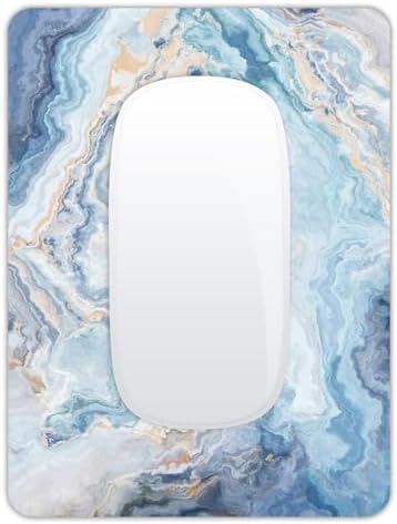 Small Mouse Pad, Mini Mouse Pad 6 X 8 Inch with Non-Slip Rubber Base for Keyboard Tray Laptops Wireless Mouse Home Office Travel, Washable & Portable (Abstract Colorful Marble 02)