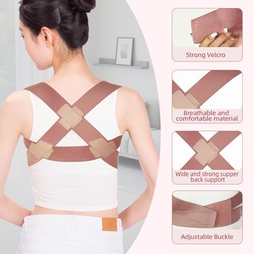 Posture Corrector for Women,Upper Back Brace Pain Relief(Medium)