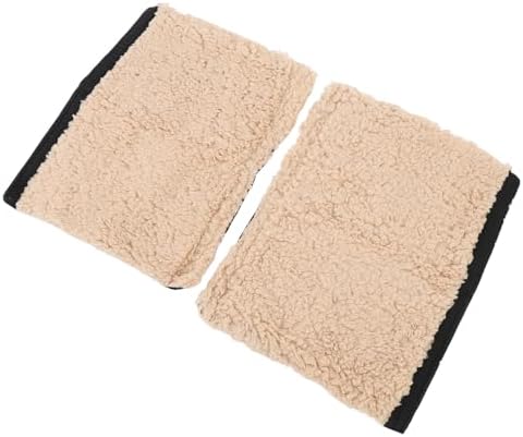 Premium Sheepskin Chair Armrest Pad, Fleece Armrest Cushion for Chairs, Enhanced Comfort and Skin Protection, Armrest Protector for Home or Office Use, Fits Most Chairs