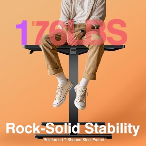 Sweetcrispy Electric Standing Desk, Computer Desk, 48x24 Inch