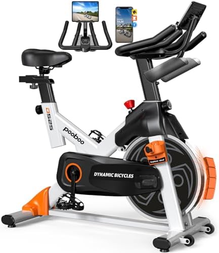 Stationary Exercise Bike for home, Magnetic Resistance, Silence & Smart App