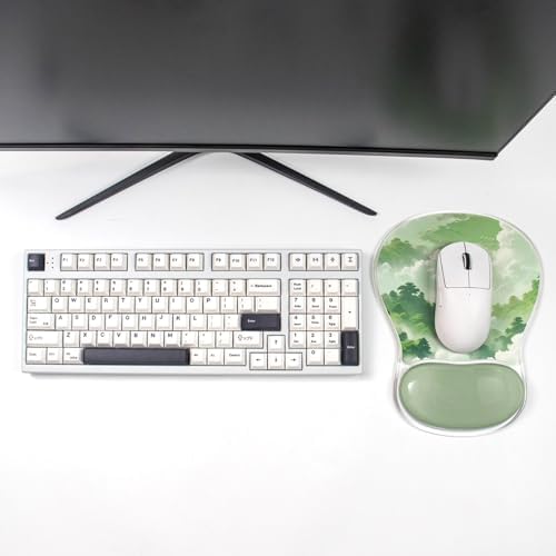 Green Gel Mouse Pad with Wrist Support Office Accessoris Ergonomic Mousepad