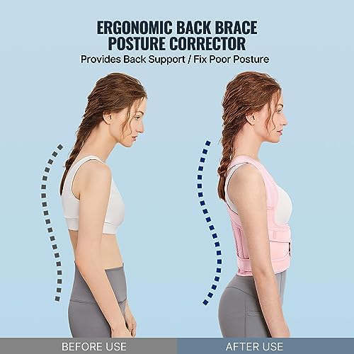 Adjustable Posture Corrector Belt Back Brace for Women and Men, Full Back Support, Shoulder Straightener for Hunchback, Scoliosis, Lumbar, Spine