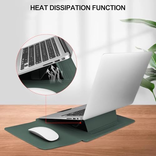 HoYiXi 17.3 inch Laptop Sleeve Case for Essential 17/ TPN-I139_320M3AV(2023/2025)/Pavilion Envy 17,Compatible with IdeaPad/LG Gram/ASUS/Dell/ROG Strix/Acer 17''-17.3'' Laptop Bag, Green