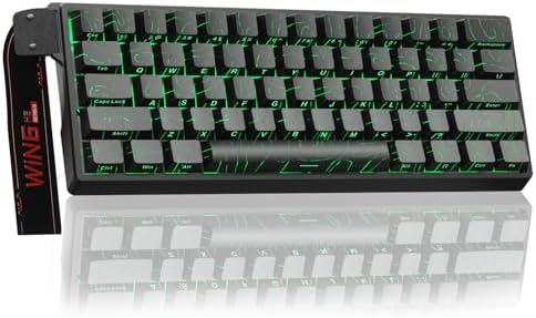 Aula WIN60 HE - 60% Mechanical Gaming Keyboard Wired, Hall Effect Magnetic Switch Hot Swappable, Adjustable Actuation RT Mode, 8000 Hz Polling Rate, RGB Keyboard 60 Percent Compact Design for PC
