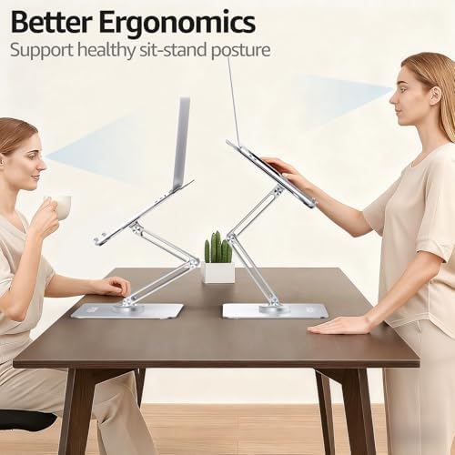 Urmust 360° Rotating Laptop Stand for Desk fit 10-17" Device