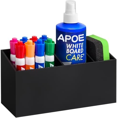 Magnetic Dry Erase Marker Holder for Whiteboard, Fridge Classroom