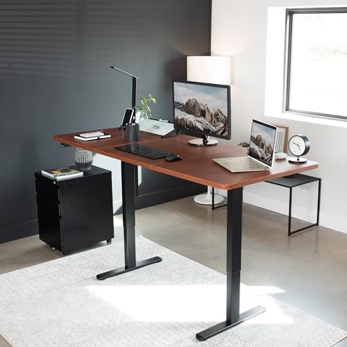 VIVO Dark Walnut 71 x 30 in Standing Desk, DESK-KIT-0B7D