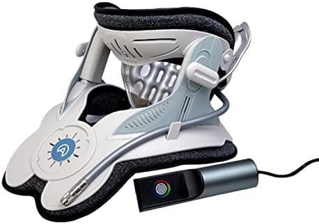 Neck Traction Device by Air Collar - Neck Stretcher - Cervical Traction Device - Neck & Shoulder Pain Relief - Stretcher Collar for Improved Spine Alignment (2nd Generation - Electric) - See Size Chart*