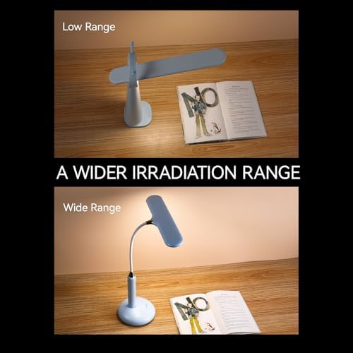 VAVOFO Wireless LED Desk Lamp 6778B - Touch Control, 2700-7000K Adjustable Color Temperature, 700 Lumens, 360° Gooseneck, USB-C Charging, 2.5 Hours Wireless Use, Eye-Caring Light (Blue)