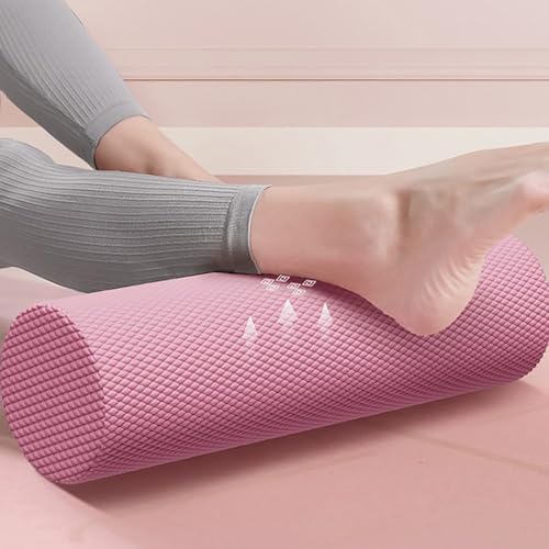 12 Inch EVA Soft Dot Foam Roller for Muscle Therapy, Yoga and Balance Exercises, High-Density Massage Roller, Foam Roller for Back, Legs for Home, Gym and Travel (Pink#L)
