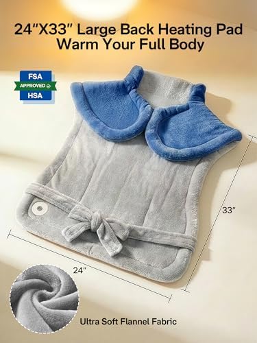 ALLJOY Heating Pad for Neck and Shoulders and Back Pain Relief