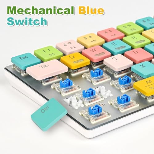 surmen 60% Wireless Mechanical Gaming Keyboard Ultra Thin Low Profile