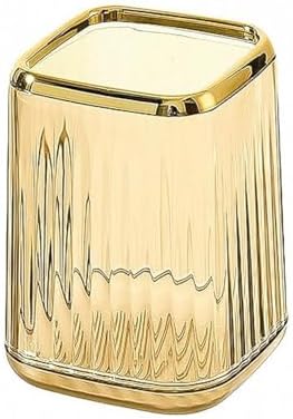 Amber Plastic Pen Holder for Desk, Pencil Organizer Cup for Desk & Officey