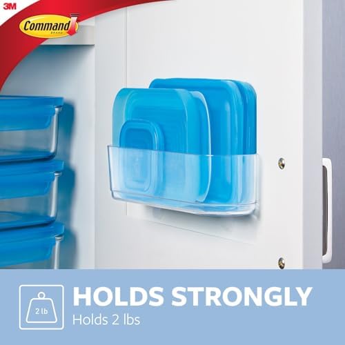 Command Clear Medium Caddy with Clear Strips, 1 Caddy, 4 Strips