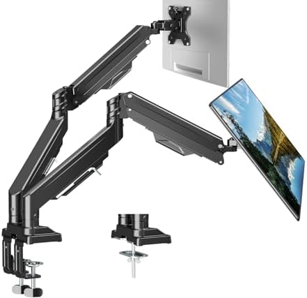 Dual Monitor Mount for Screens up to 43", Heavy Duty Monitor Arm