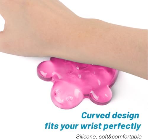 Turtle Shape Silicone Gel Mouse Wrist Rest,Pink