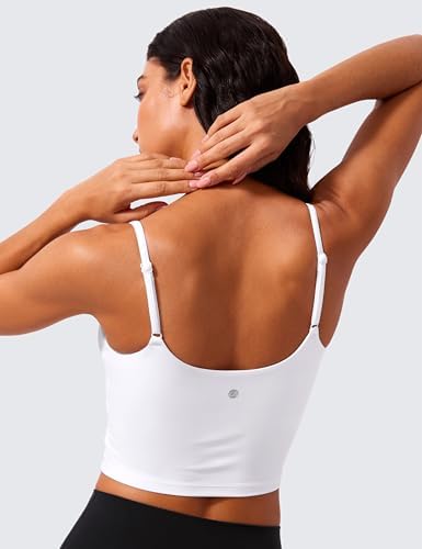 CRZ YOGA Butterlift Scoop Neck Crop Tank Top