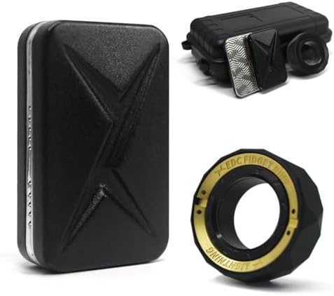Fidget Toys 2 Pack, Trackless Fidget Slider, Fidget Ring