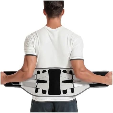 Lumbar Support Belt Disc Herniation Orthopedic Strain For Back Posture Spine Decompression Brace(Large) (Gray,Medium)