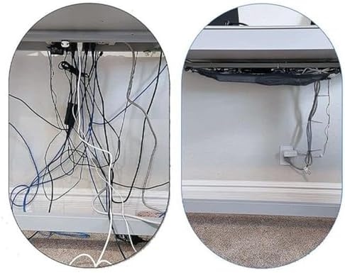 Cable Management Under Desk Space-Saving Large Capacity Adjustable
