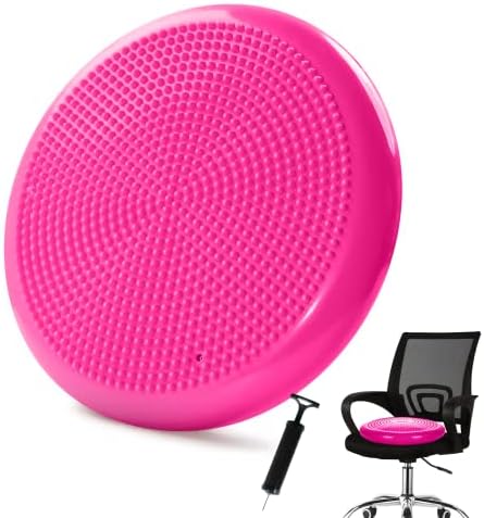 Wobble Cushion，Wiggle Seat，Balance Disc （Extra Thick 34cm/13.4in），for Balance Stability Training, Improve Sitting