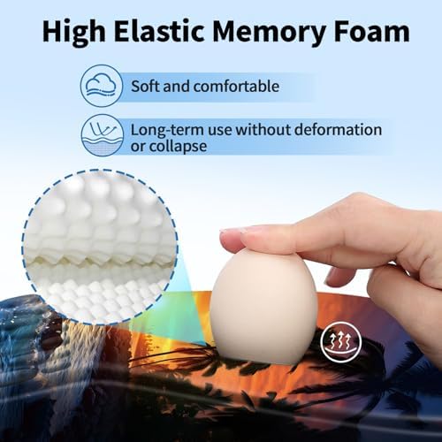 YIWEI Ergonomic Mouse Pad with Wrist Rest for Carpal Tunnel Pain Relief