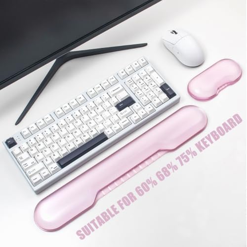 Gel Wrist Rest for Keyboard and Mouse, Pink Wrist Rest Set