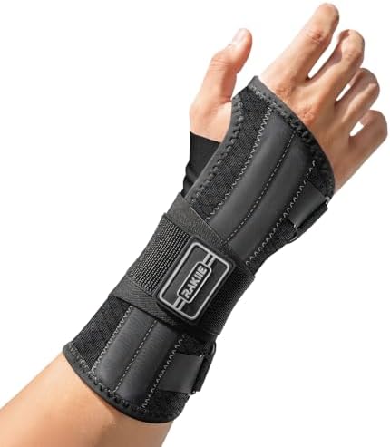 Rakiie Upgraded Carpal Tunnel Wrist Brace Night Sleep, Gray