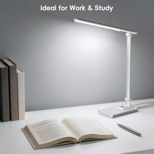 ELECTRI Desk Lamp for Home Office, 5 Color & Stepless Dimming, Eye-Caring