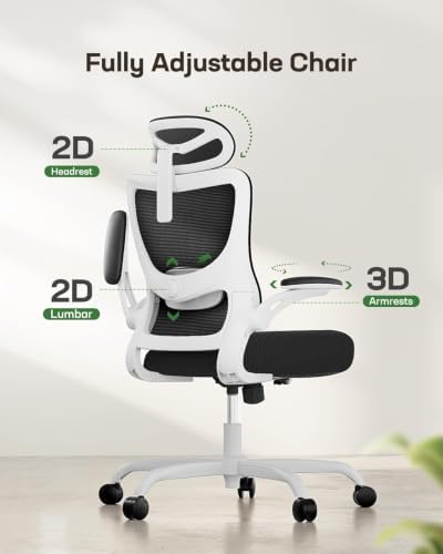 Marsail Ergonomic Office Chair with 3D Armrests, Pack of 5
