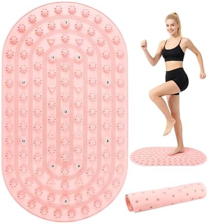 Silicone Foot Massage Acupressure Mat with Reflexology Points 30'' x 18''