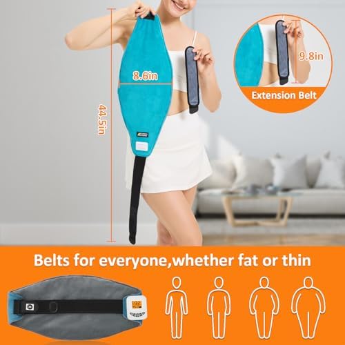 Cordless Back Heating Pad for Back Pain Relief, Massager Vibration Low Noise Upgraded 5000mAh Rechargeable Battery Heating Pad for Back, Heated Wrap for Back, Auto Shut Off