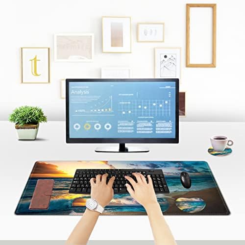 ToLuLu Mouse Pad, Memory Foam Ergonomic Keyboard Mouse Wrist Rest Support