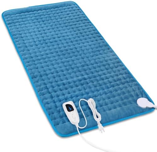 Heating Pad,Electric Heating Pads,Heating Pad for Back,Blue,33x17 Inch