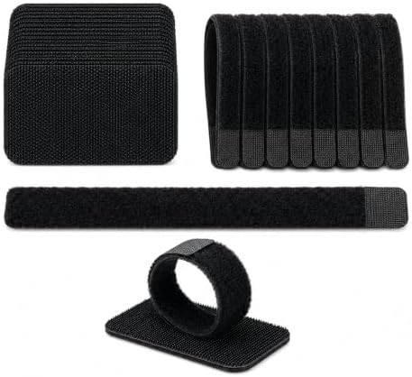 Under Desk Cable Management Ties, 15 Pack