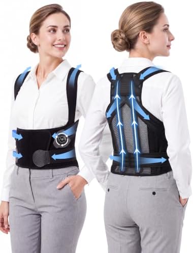 Back Brace Posture Corrector Adjustment: 97.8% Pain Relief, 8H Work-tested
