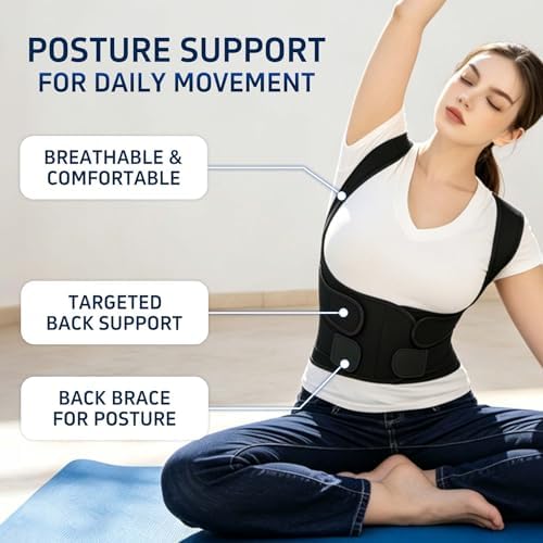 Posture Corrector Back Brace for Women Men Full Back Support Adjustable