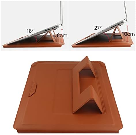 HoYiXi 13 Inch Laptop Sleeve Case Bag Compatible with MacBook Neo 2026/MacBook Air 13 M1 M2 2022-2018/MacBook Pro 13 M2 2022-2016/Surface Pro 8 2021/Surface Go 3 13-13.6'' Dell HP ASUS Acer PC, Brown