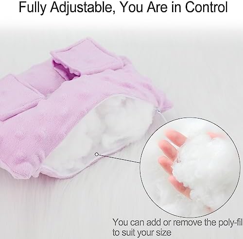 Neck Pad Strap Cushion Pillow for Arm Sling Comfort Shoulder Support Pad Rotator Cuff Replacemet Surgery Elbow Brace Carry Padded Cover Broken Wrist Hand Injury Cast, Minky Dot Lavender