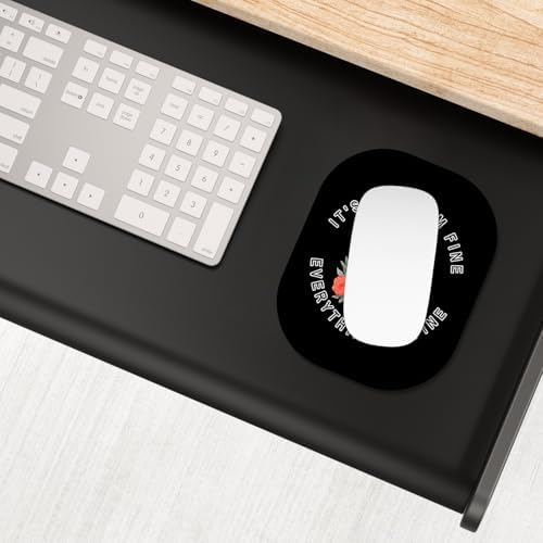 Small Mouse Pad, 6 x 7 Inch, Oval Mini Mouse Pad with Non-Slip Rubber Base for Laptop Wireless Mouse Keyboard Tray Mousepad, Funny Skeleton Man