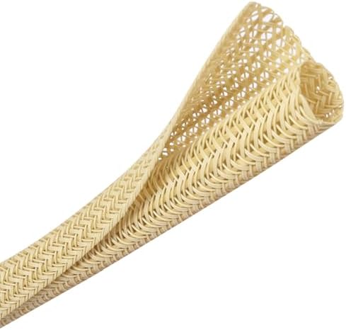 Cable Management Sleeve, Split Design, 25FT - 1/2 Inch, Beige