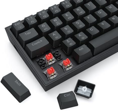 Redragon S144 Combo, K617 PRO 60% Wireless Gaming Keyboard + 7200 DPI Mouse