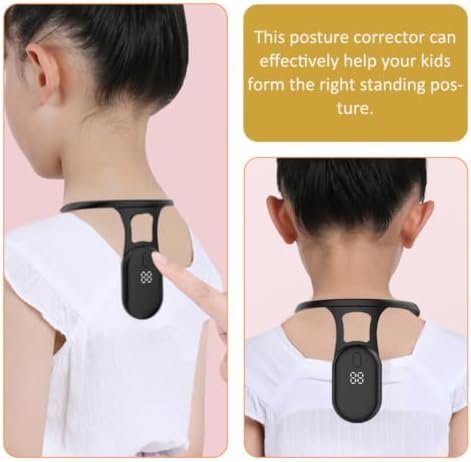 Digital Posture Corrector Sensor Device with Hanging Neck Design, Abs and Silicone Material Posture Training Tool to Protect Eyes and Back Alignment