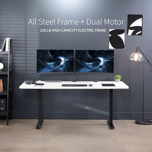 VIVO White 71 x 30 in Standing Desk, DESK-KIT-E2B7W