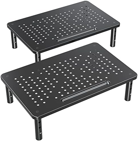 ELIVED 2 Pack Monitor Stand Riser - 3 Height Adjustable Monitor Stand