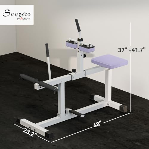 Soozier Seated Calf Raise Machine for Home Gym Waist Arm Training