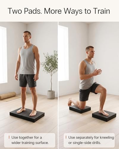 StrongTek 2-in-1 Foam Balance Pad and Kneeling Pad, 15.8 or 19 in Sizes