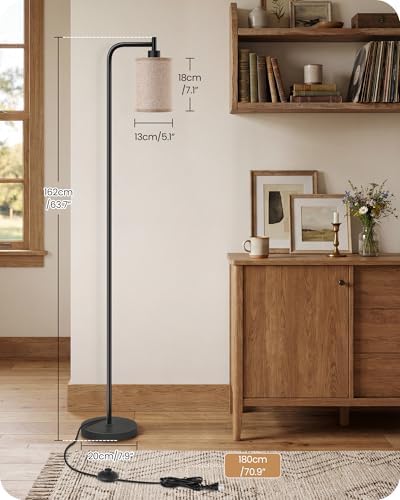 Dimmable Floor Lamp for Living Room with Remote & 10W Bulb