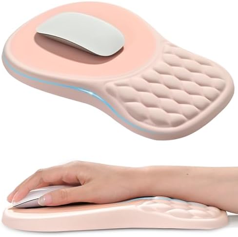 EooCoo Massage Ergonomic Mouse Pad with Dual-Slope Design Wrist Rest